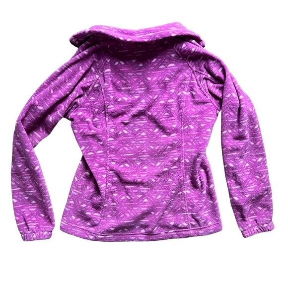 Columbia Sawyer Rapids Printed Full Zip Fleece Jacket Aztec Purple size Medium - Picture 2 of 10